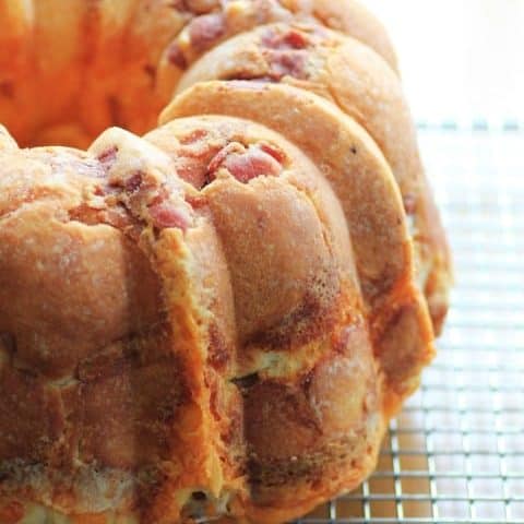 Cheesy Bacon Sausage Brioche Bundt for #BundtBakers