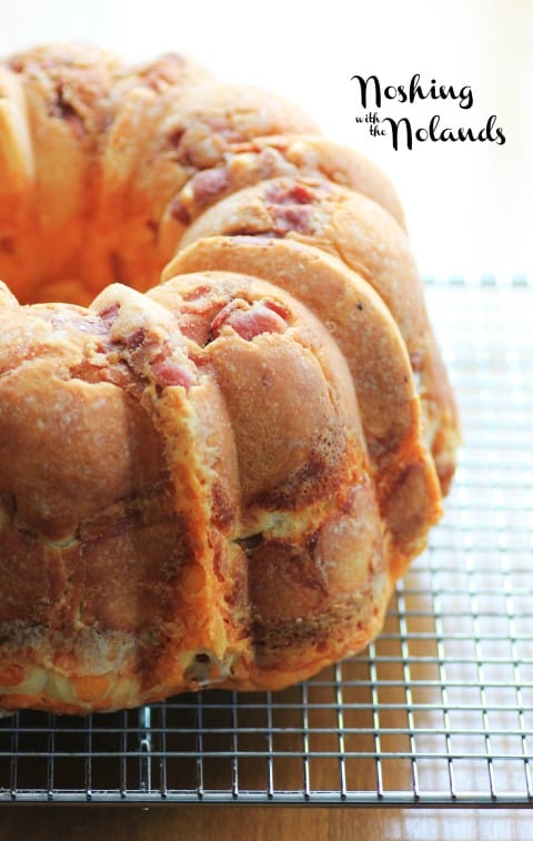 Cheesy Bacon Sausage Brioche Bundt by Noshing With The Nolands 