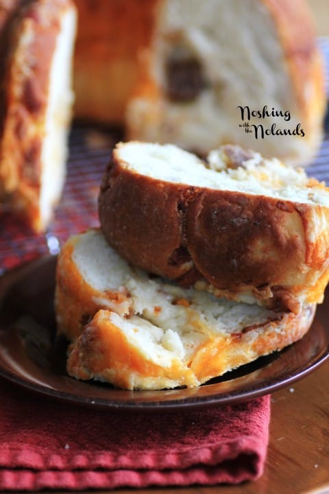 Cheesy Bacon Sausage Brioche Bundt by Noshing With The Nolnads 