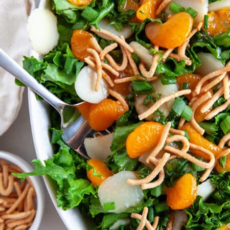 Overhead shot of Vintage Asian Salad
