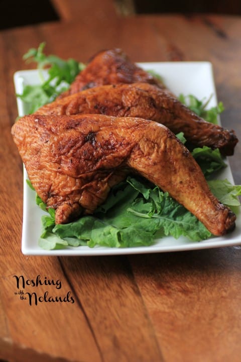 BBQ Sauced Smoked Chicken by Noshing With The Nolands 