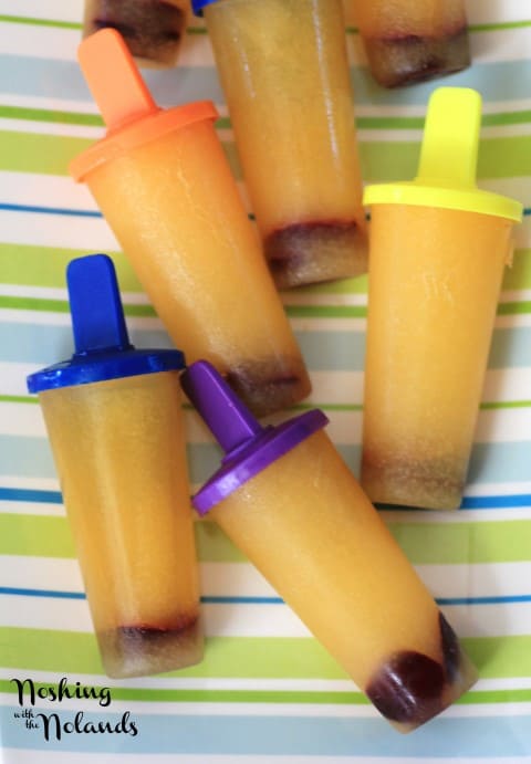 Mango Coconut Cherry Ice Pops by Noshing With The Nolands