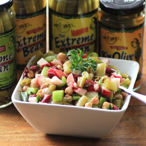 Sweet and Savoury Three Bean Salad by Noshing With The Nolands
