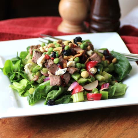 Chopped Steak Salad by Noshing With The Nolands
