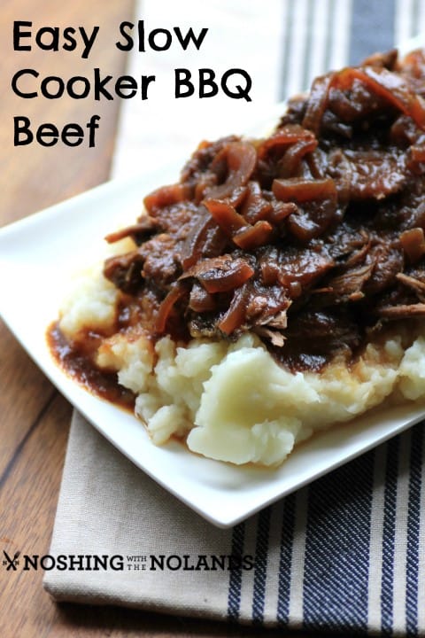 Easy Slow Cooker BBQ Beef by Noshing With The Nolands