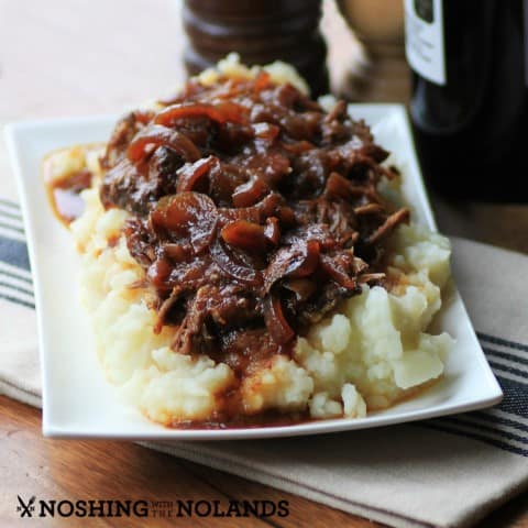 Easy Slow Cooker BBQ Beef by Noshing With The Nolands 