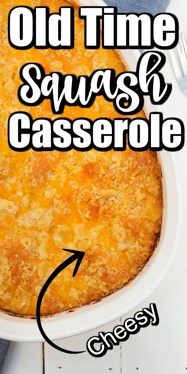 A cheesy savory squash casserole perfect for your Thanksgiving table, any holiday or a great weekend meal. #squash #casserole 