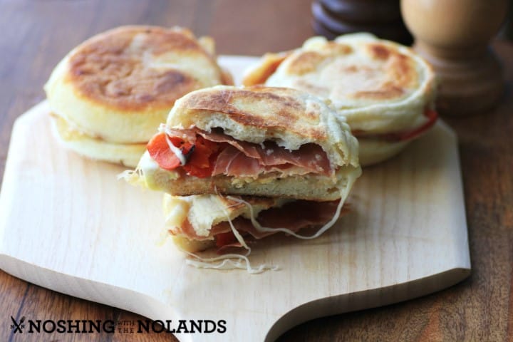 Prosciutto Roasted Pepper Breakfast Sandwich by Noshing With The Nolands 