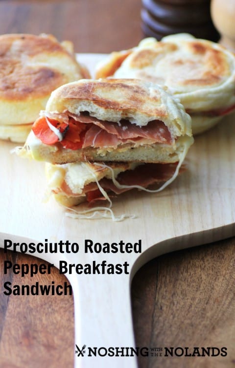 Prosciuttto Roasted Pepper Breakfast Sandwich by Noshing With The Nolands 