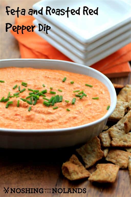 Feta and Roasted Red Pepper Dip by Noshing With The  Nolands 