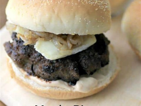 Maple Bison Blueberry Burgers #SundaySupper