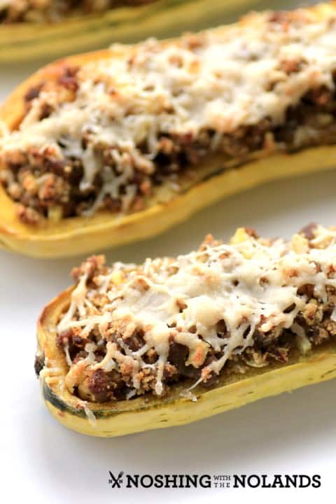 Sausage Stuffed Delicata Squash by Noshing With The Nolands 