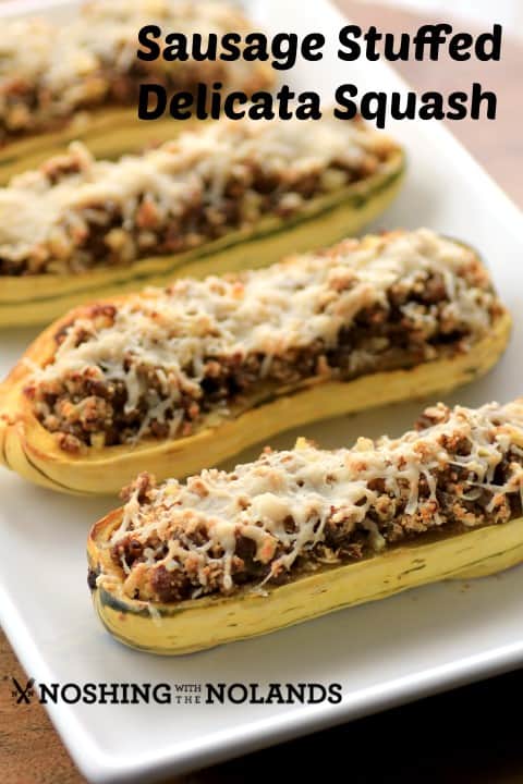 Sausage Stuffed Delicata Squash by Noshing With The Nolands 