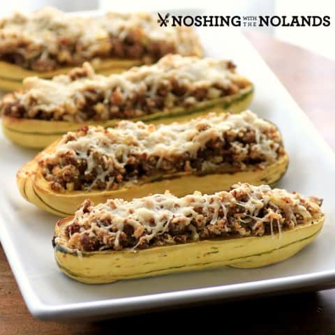 Sausage Stuffed Delicata Squash by Noshing With The Nolands 