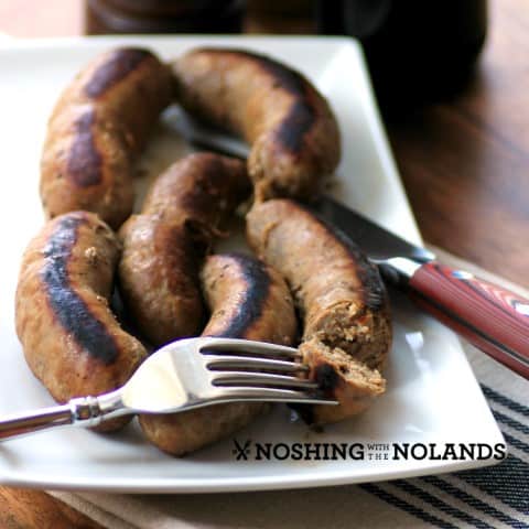 Spicy Beer Bratwurst by Noshing With The Nolands