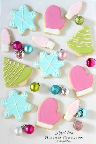 Royal Iced Sugar Cookies by Spoonful of Flavor