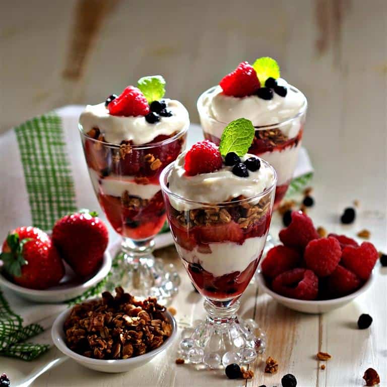 Breakfast Parfaits by Simply Sated