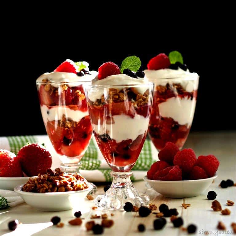 Breakfast Parfaits by Simply Sated