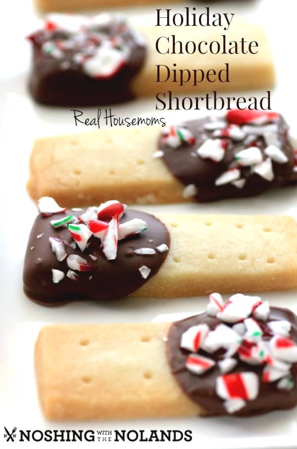 Holiday Chocolate Dipped Shortbread by Noshing With The Nolands