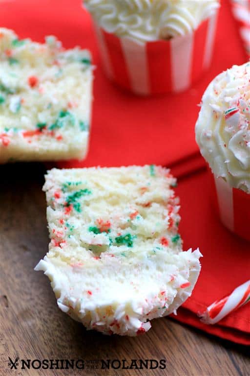 Vanill Candy Cane Cupcakes by Noshing With The Nolands4 