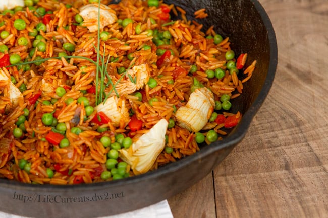 Quick and Easy Orzo Paella by Life Currents