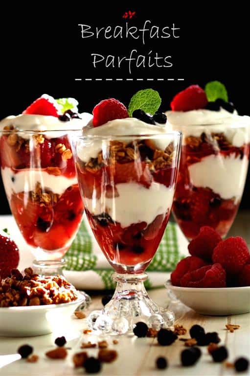 Breakfast Parfaits by Simply Sated
