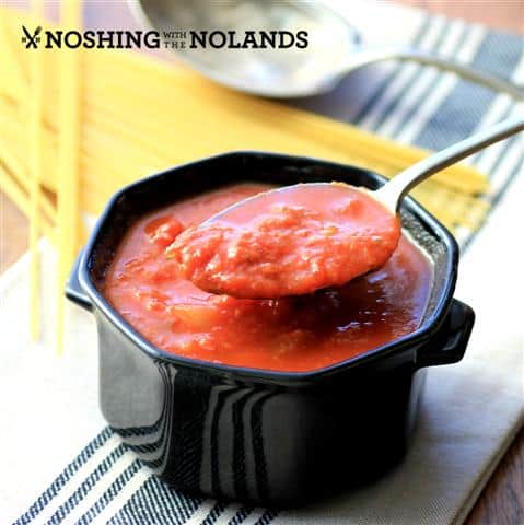 Slow Cooker Marinara Sauce by Noshing With The Nolands 