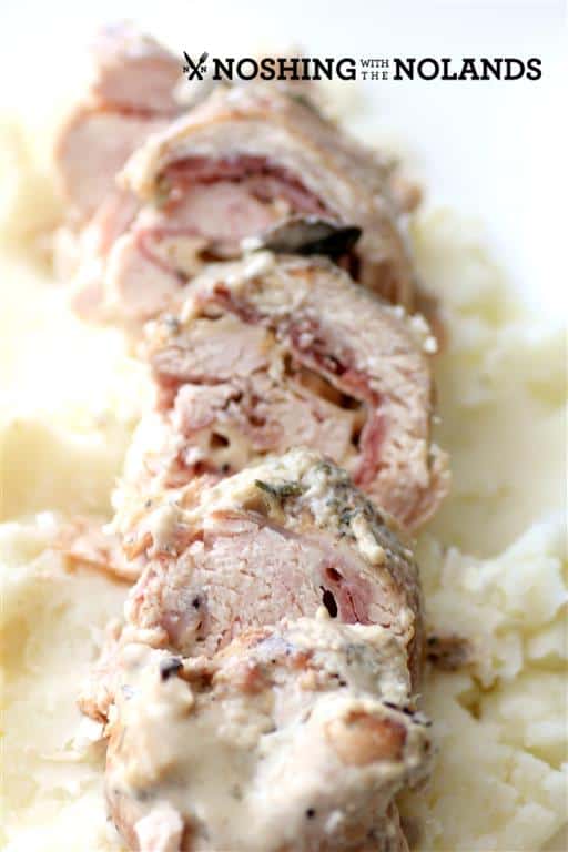Slow Cooker Mushroom Chicken Cordon Bleu by Noshing With The Nolands 