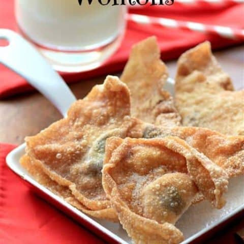 Chocolate Stuffed Wontons