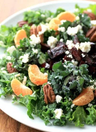 Kale Roasted Beet Salad hero.