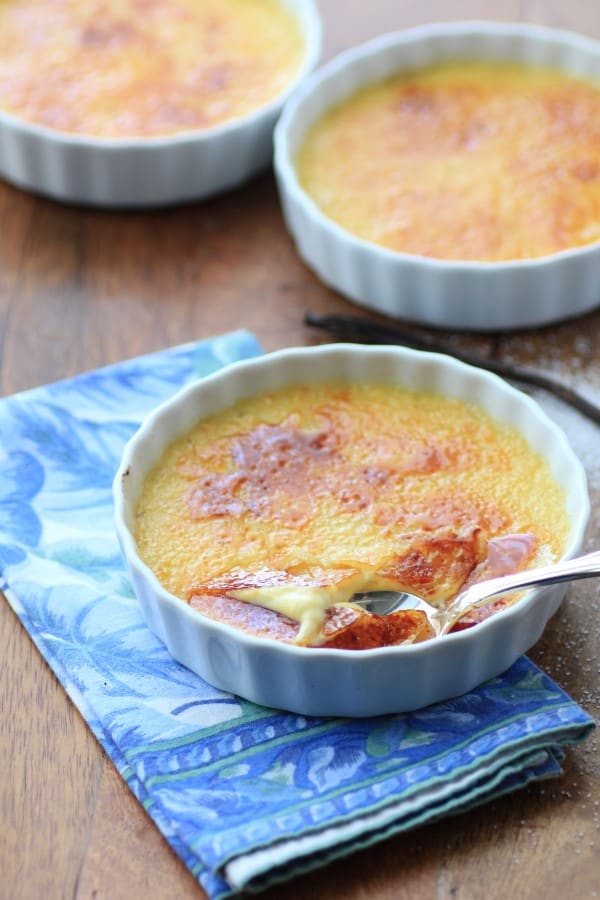 Vanilla Bean Creme Brulee #SundaySupper