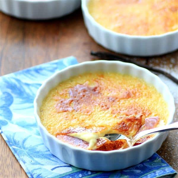 Vanilla Bean Creme Brulee #SundaySupper