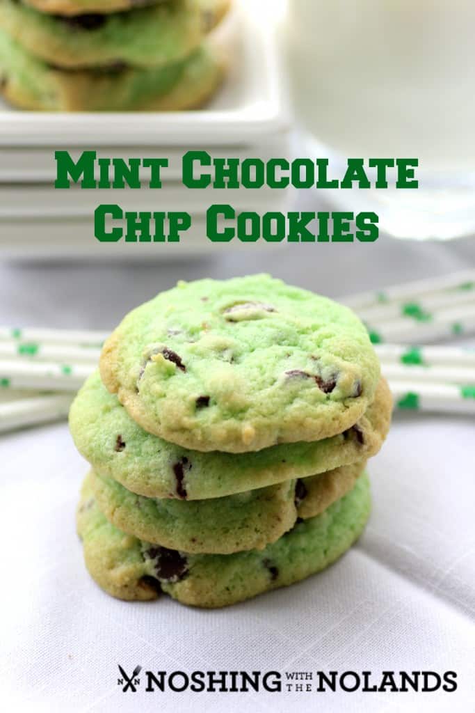 Mint Chocolate Chip Cookies by Noshing With The Nolands