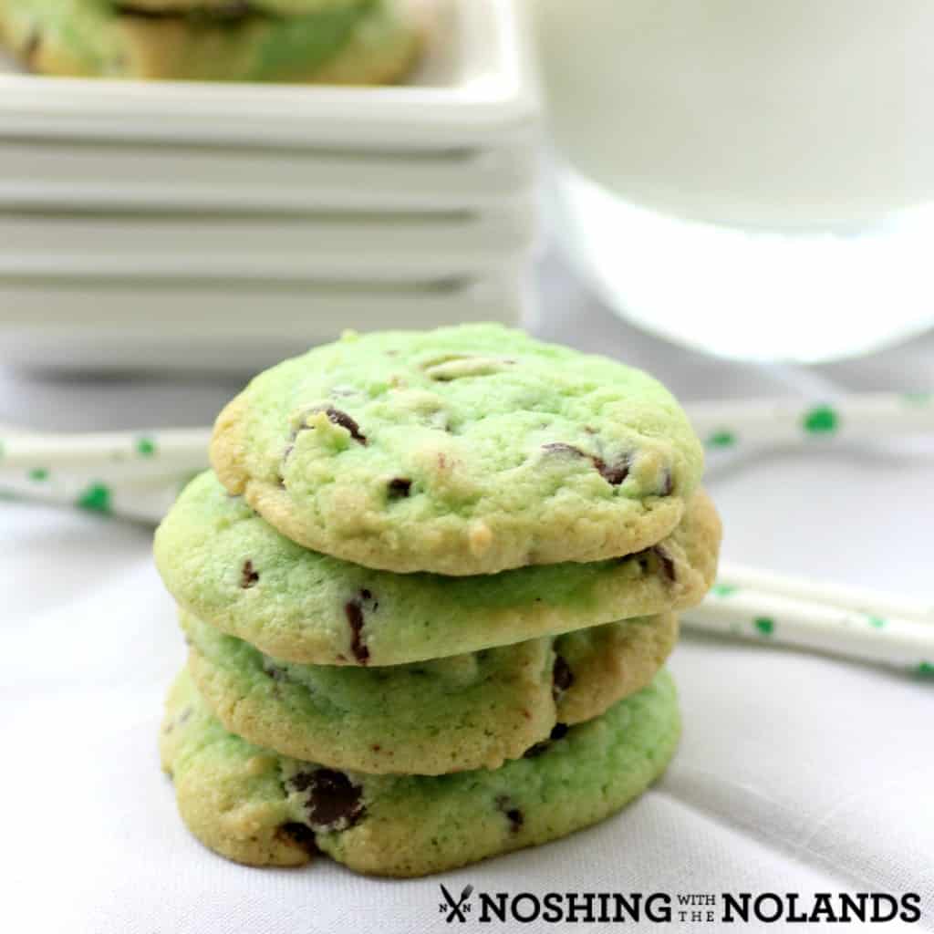 Mint Chocolate Chip Cookies by Noshing With The Nolands