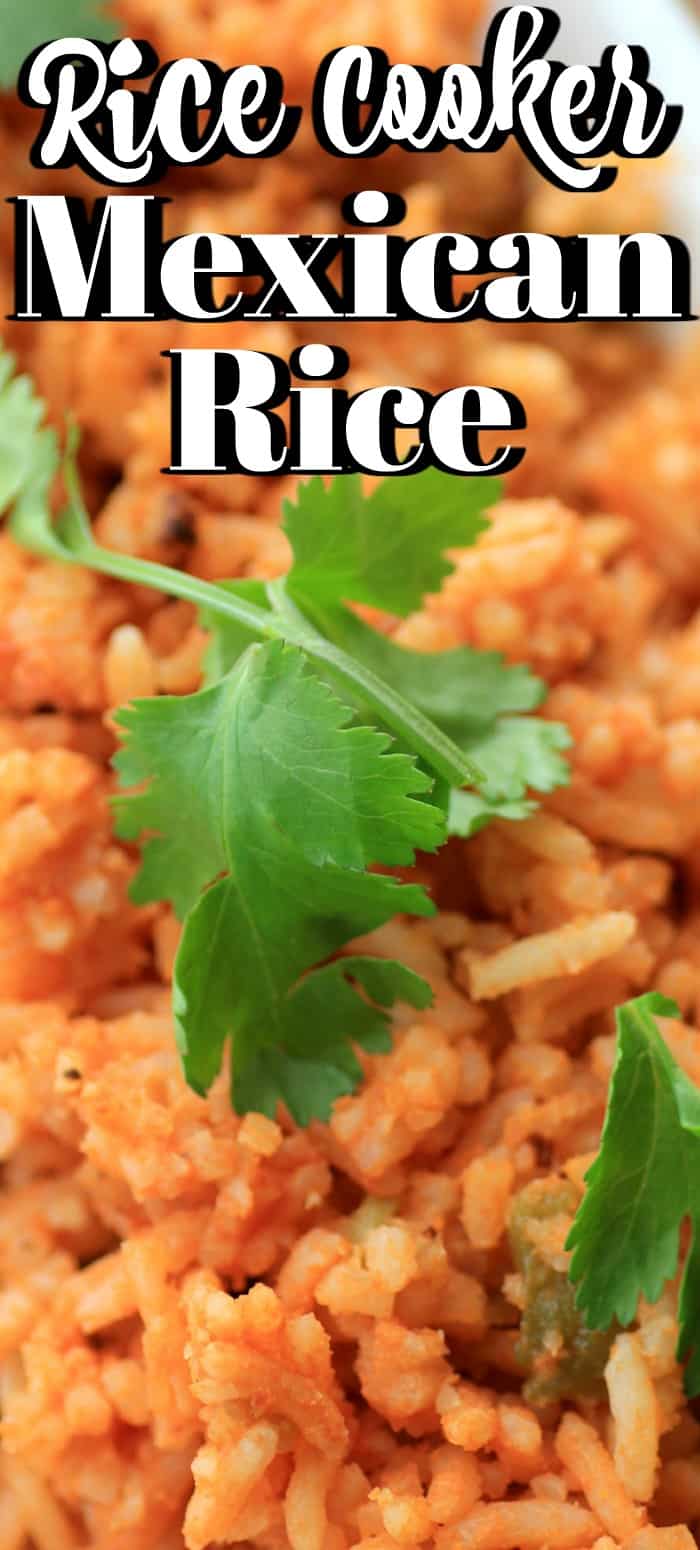 Rice Cooker Mexican Rice - Pinch and Swirl