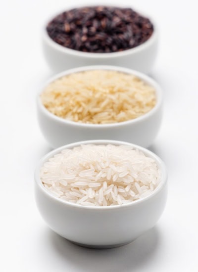 Types of rice.