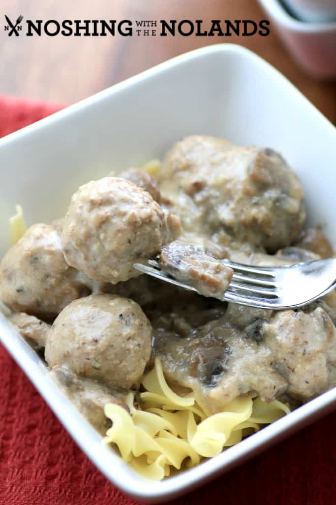 Slow Cooker Swedish Meatballs by Noshing With The Nolands 