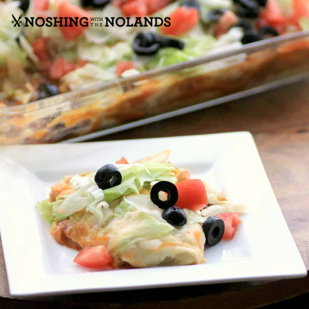 Easy Enchilada Casserole by Noshing With The Nolands