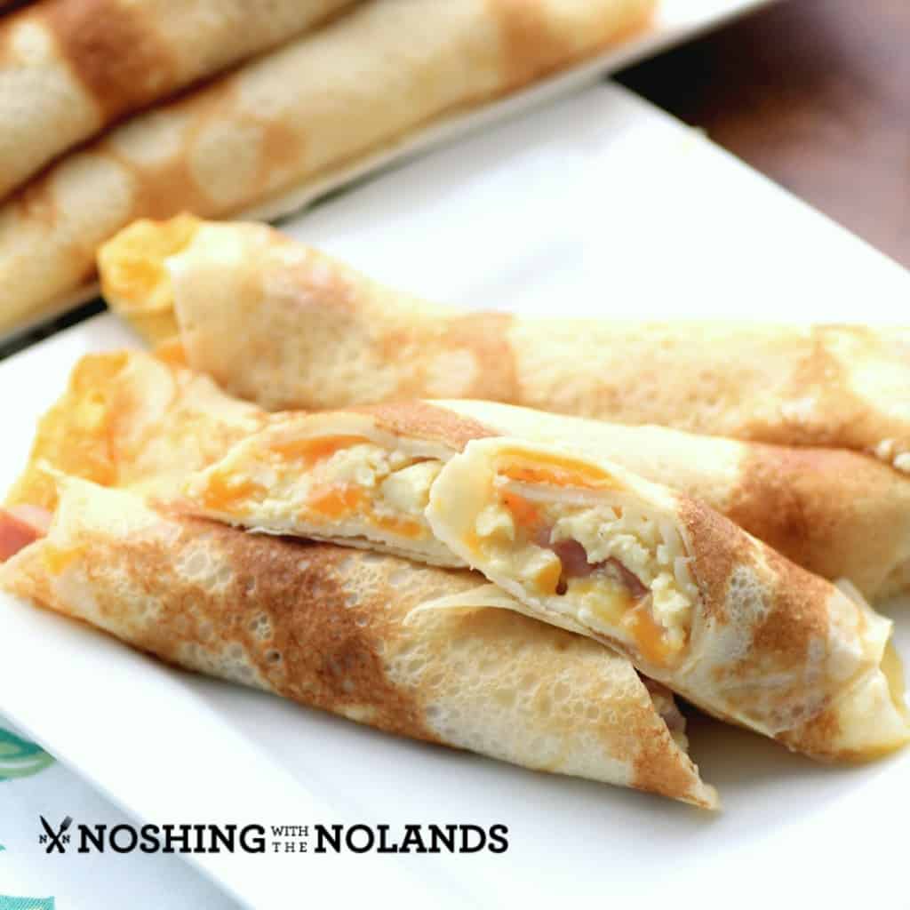 Egg Ham and Cheese Stuffed Crepes by Noshing With The Nolands