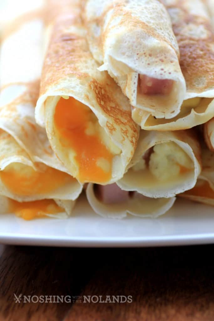 Egg, Ham and Cheese Stuffed Crepes - Noshing With The Nolands