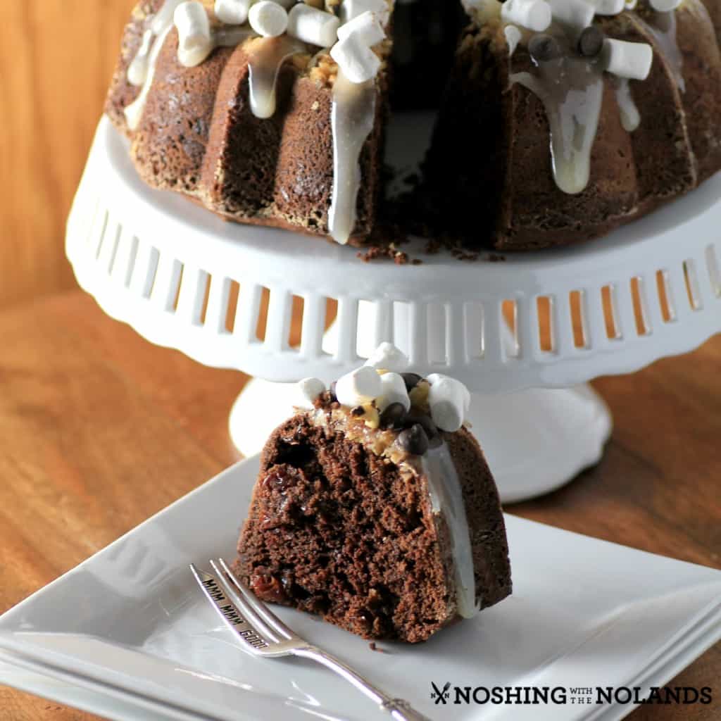 Cherry Chocolate Walnut Bundt by Noshing With The Nolands