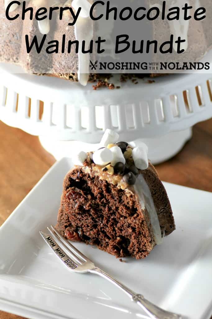 Cherry Chocolate Walnut Bundt by Noshing With The Nolands
