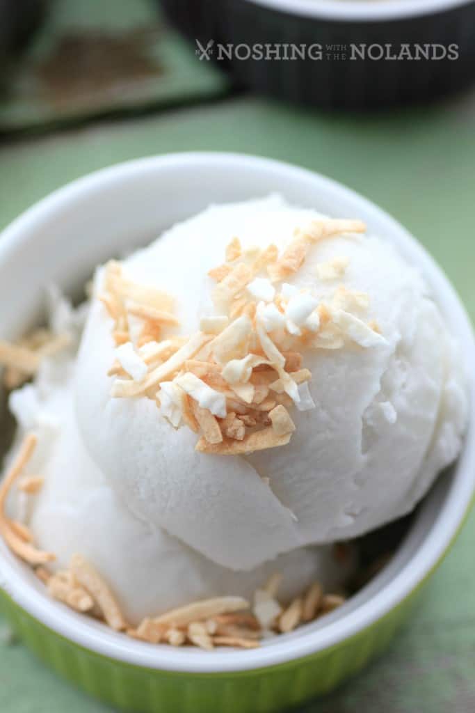 Coconut Ice Cream by Noshing With The Nolands 