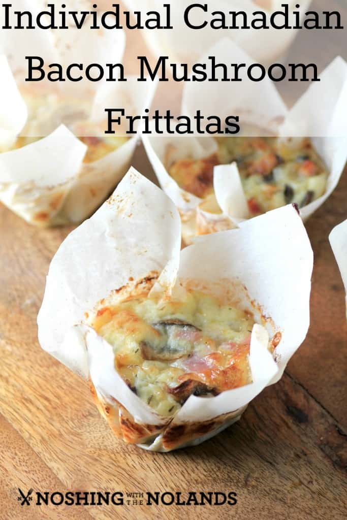 Individual Canadian Bacon Mushroom Frittatas by Noshing With The Nolands