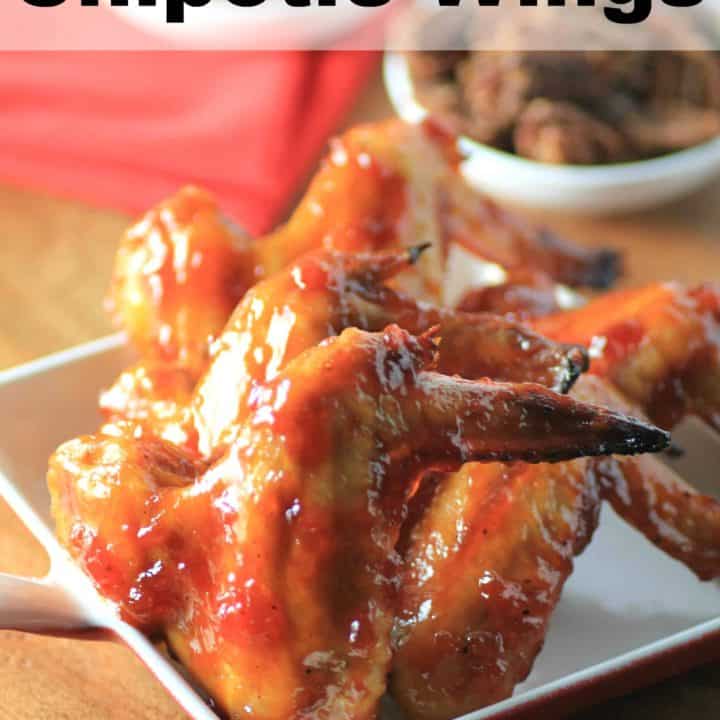 Maple Syrup Chipotle Wings #PureInfused