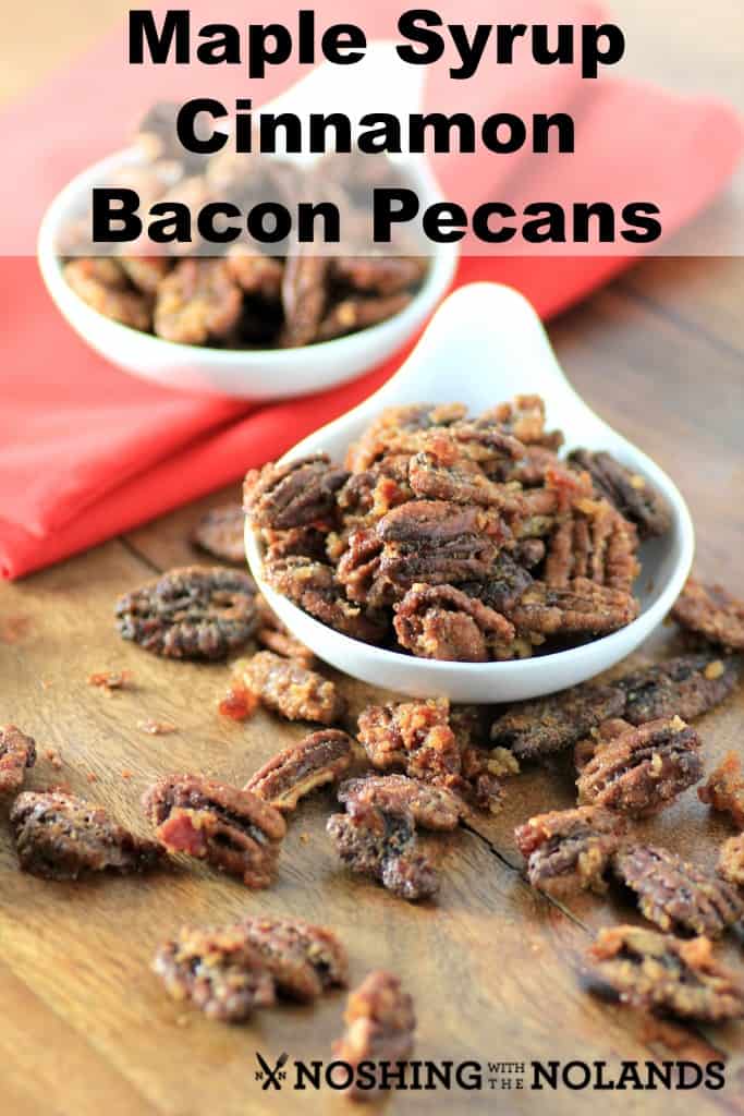 Maple Cinnamon Bacon Pecans by Noshing With The Nolands 