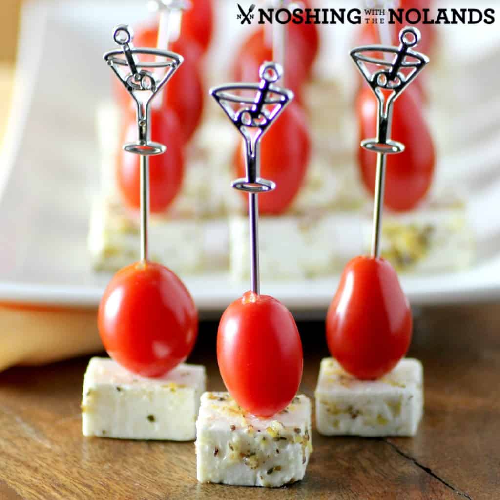 Marinated Feta Tomato Skewers by Noshing With The Nolands