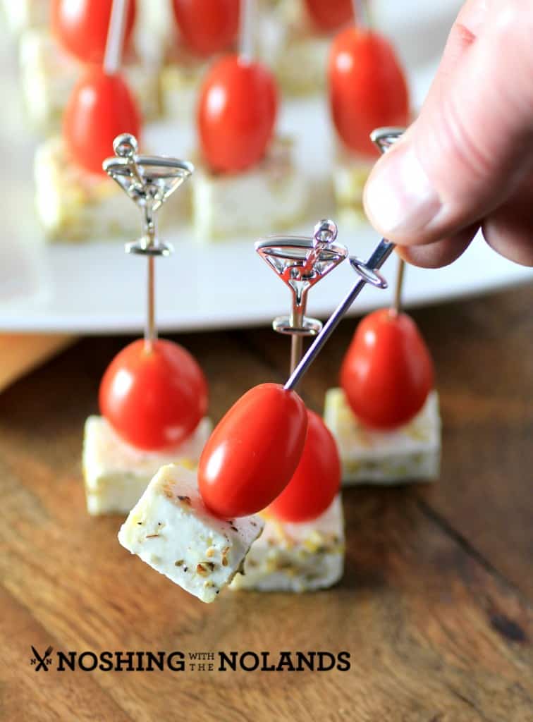 Marinated Feta Tomato Skewers by Noshing With The Nolands 