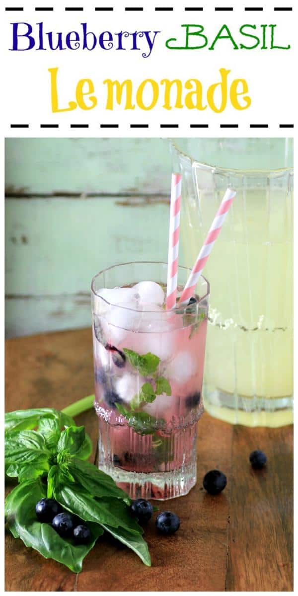 Blueberry Basil Lemonade by Noshing With The Nolands 