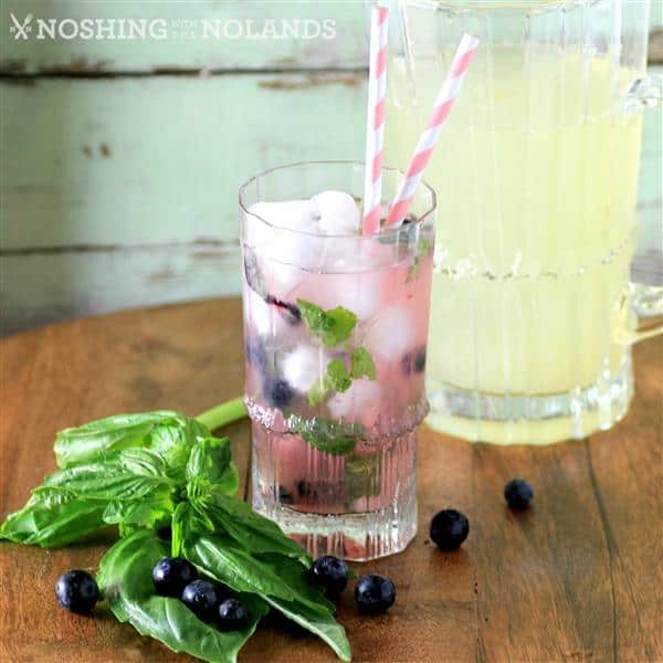 Blueberry Basil Lemonade by Noshing With The Nolands